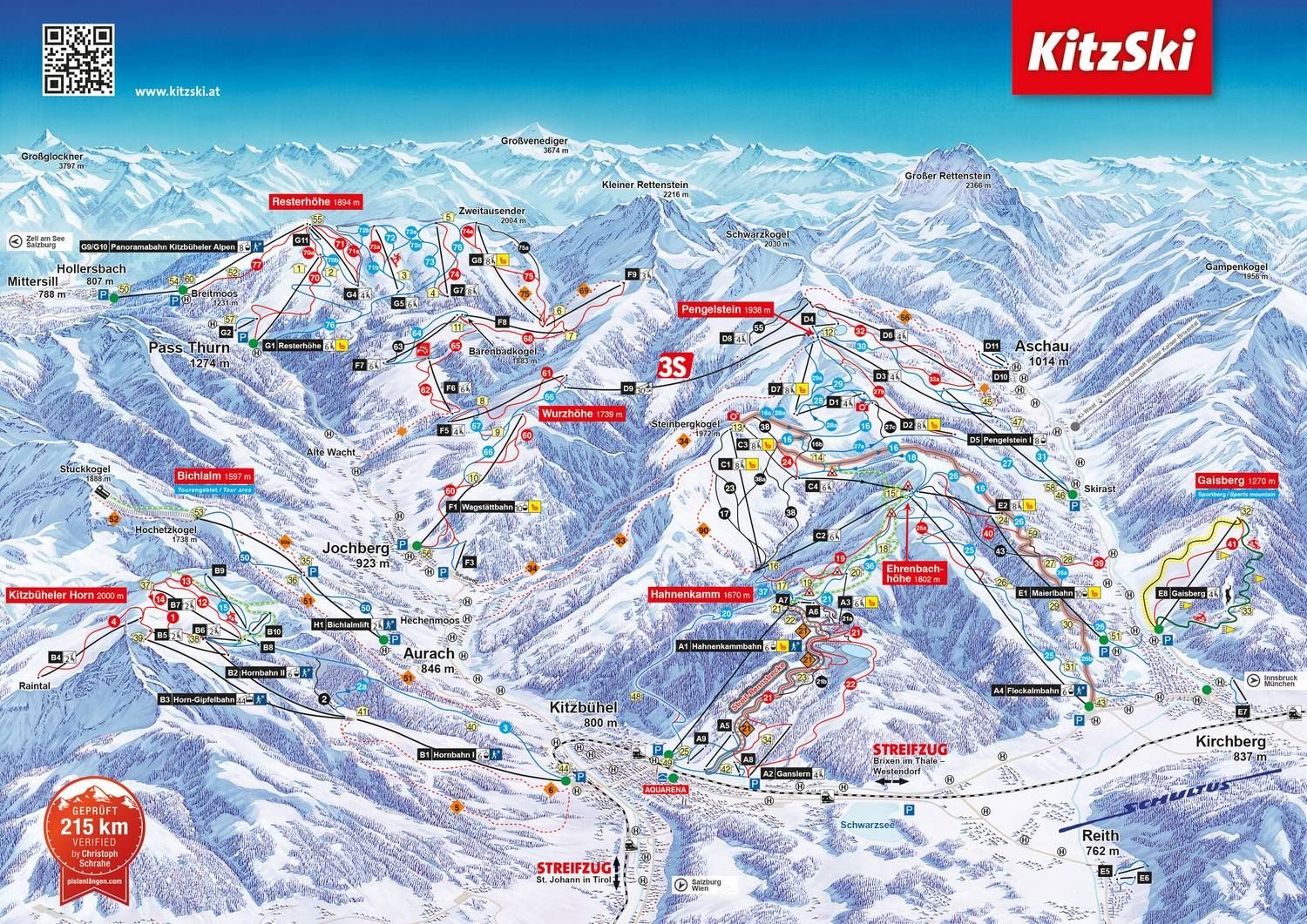 Ski Area Kitzbühel - Kirchberg - Pass Thurn, Tirol - Hotels ...