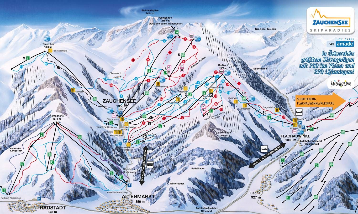 Ski Area Zauchensee/Flachauwinkl - Ski amadé, Salzburg - Hotels